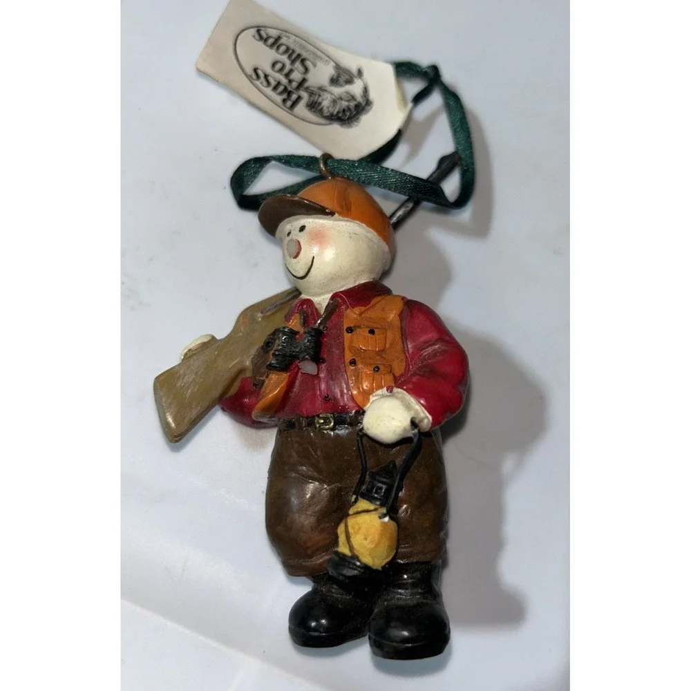 Hunter Snowman‎ Ornament 3